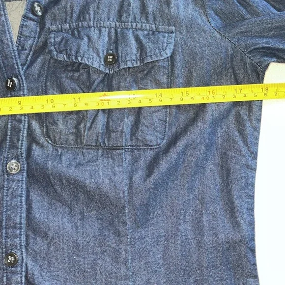 NY & Company Denim Button Down Shirt - Picture 4 of 7